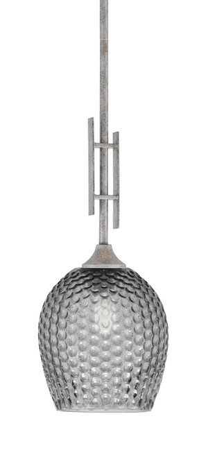 Toltec Lighting - 320-AS-4902 - One Light Mini Pendant - Uptowne - Aged Silver