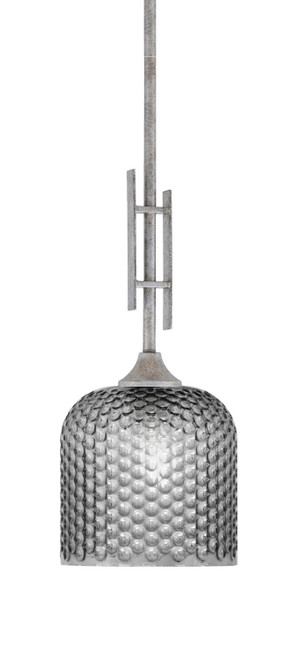 Toltec Lighting - 320-AS-4912 - One Light Mini Pendant - Uptowne - Aged Silver