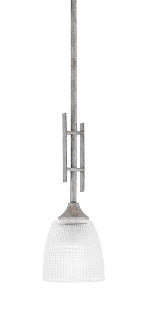 Toltec Lighting - 320-AS-500 - One Light Mini Pendant - Uptowne - Aged Silver