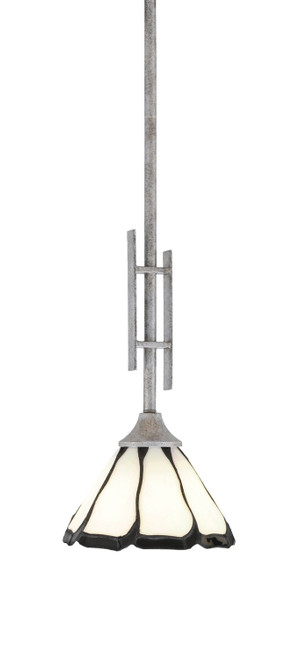 Toltec Lighting - 320-AS-9125 - One Light Mini Pendant - Uptowne - Aged Silver