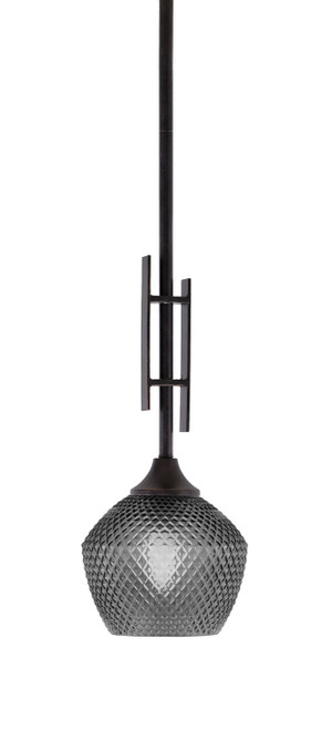 Toltec Lighting - 320-DG-4622 - One Light Mini Pendant - Uptowne - Dark Granite