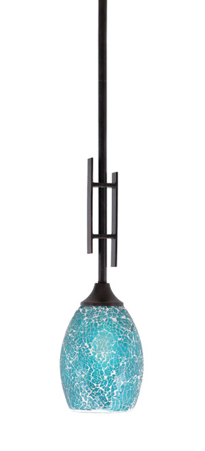 Toltec Lighting - 320-DG-5055 - One Light Mini Pendant - Uptowne - Dark Granite