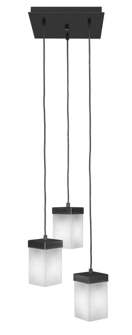 Toltec Lighting - 3212-ES-531 - Three Light Cluster Pendalier - Nouvelle - Espresso