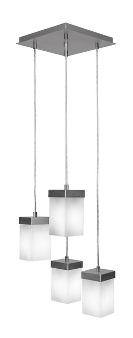Toltec Lighting - 3214-GP-531 - Four Light Cluster Pendalier - Nouvelle - Graphite