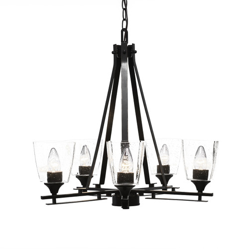 Toltec Lighting - 325-DG-461 - Five Light Chandelier - Uptowne - Dark Granite