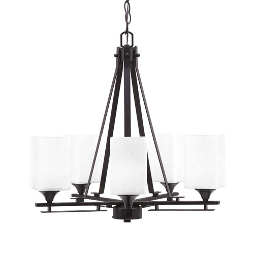 Toltec Lighting - 325-DG-531 - Five Light Chandelier - Uptowne - Dark Granite