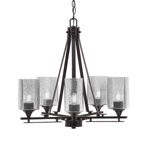 Toltec Lighting - 325-DG-542 - Five Light Chandelier - Uptowne - Dark Granite