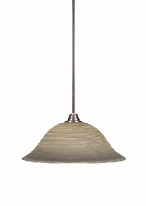 Toltec Lighting - 3401-BN-602 - One Light Pendant - Paramount - Brushed Nickel