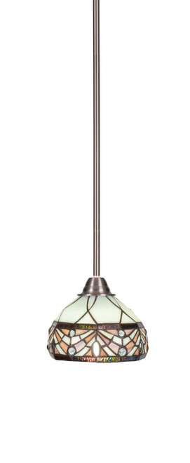 Toltec Lighting - 3401-BN-9485 - One Light Mini Pendant - Paramount - Brushed Nickel