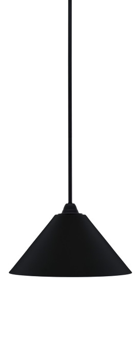 Toltec Lighting - 3401-MB-420 - One Light Mini Pendant - Paramount - Matte Black