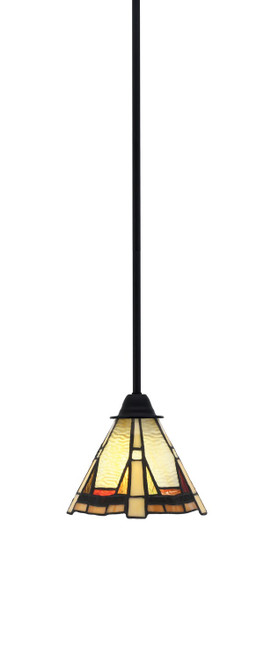 Toltec Lighting - 3401-MB-9345 - One Light Mini Pendant - Paramount - Matte Black