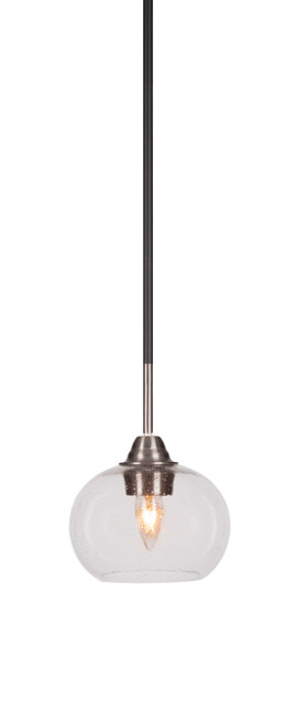 Toltec Lighting - 3401-MBBN-202 - One Light Mini Pendant - Paramount - Matte Black & Brushed Nickel