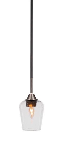 Toltec Lighting - 3401-MBBN-210 - One Light Mini Pendant - Paramount - Matte Black & Brushed Nickel