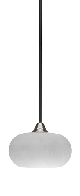 Toltec Lighting - 3401-MBBN-214 - One Light Mini Pendant - Paramount - Matte Black & Brushed Nickel