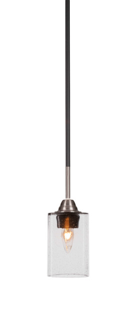 Toltec Lighting - 3401-MBBN-300 - One Light Mini Pendant - Paramount - Matte Black & Brushed Nickel