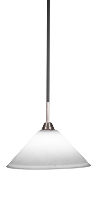 Toltec Lighting - 3401-MBBN-316 - One Light Pendant - Paramount - Matte Black & Brushed Nickel