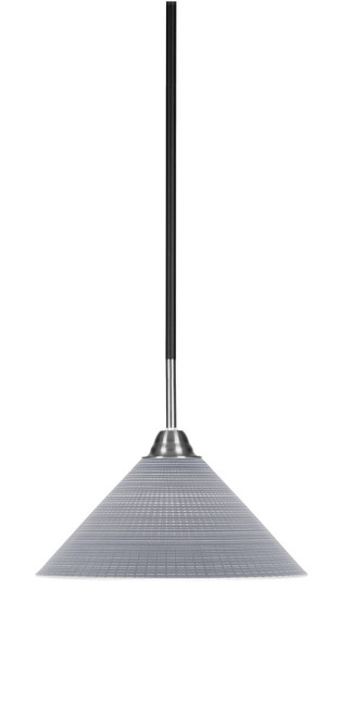 Toltec Lighting - 3401-MBBN-4002 - One Light Pendant - Paramount - Matte Black & Brushed Nickel