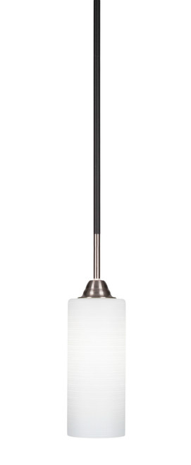 Toltec Lighting - 3401-MBBN-4091 - One Light Mini Pendant - Paramount - Matte Black & Brushed Nickel