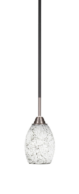 Toltec Lighting - 3401-MBBN-4165 - One Light Mini Pendant - Paramount - Matte Black & Brushed Nickel