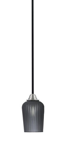 Toltec Lighting - 3401-MBBN-4252 - One Light Mini Pendant - Paramount - Matte Black & Brushed Nickel