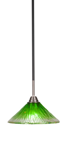 Toltec Lighting - 3401-MBBN-437 - One Light Mini Pendant - Paramount - Matte Black & Brushed Nickel