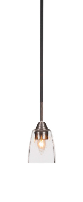 Toltec Lighting - 3401-MBBN-461 - One Light Mini Pendant - Paramount - Matte Black & Brushed Nickel