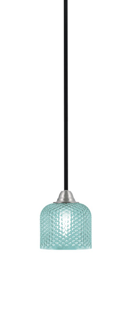 Toltec Lighting - 3401-MBBN-4615 - One Light Mini Pendant - Paramount - Matte Black & Brushed Nickel