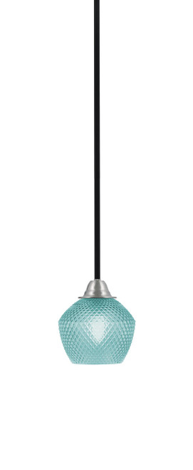 Toltec Lighting - 3401-MBBN-4625 - One Light Mini Pendant - Paramount - Matte Black & Brushed Nickel