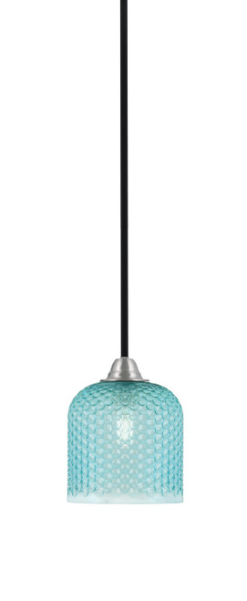 Toltec Lighting - 3401-MBBN-4915 - One Light Mini Pendant - Paramount - Matte Black & Brushed Nickel