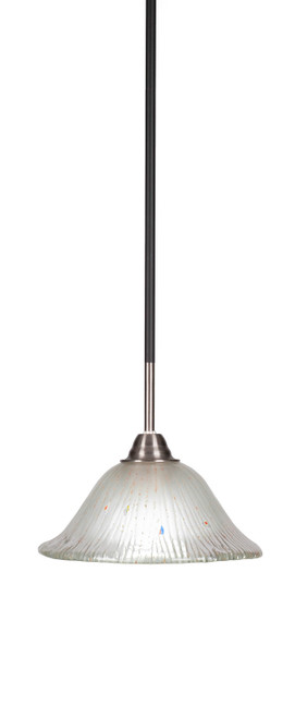 Toltec Lighting - 3401-MBBN-731 - One Light Mini Pendant - Paramount - Matte Black & Brushed Nickel