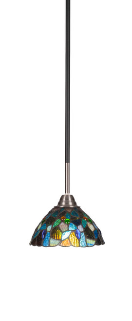 Toltec Lighting - 3401-MBBN-9955 - One Light Mini Pendant - Paramount - Matte Black & Brushed Nickel