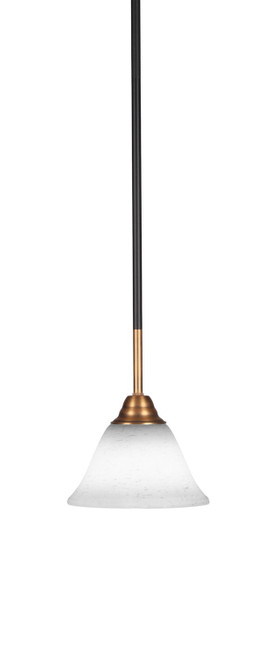 Toltec Lighting - 3401-MBBR-311 - One Light Mini Pendant - Paramount - Matte Black & Brass