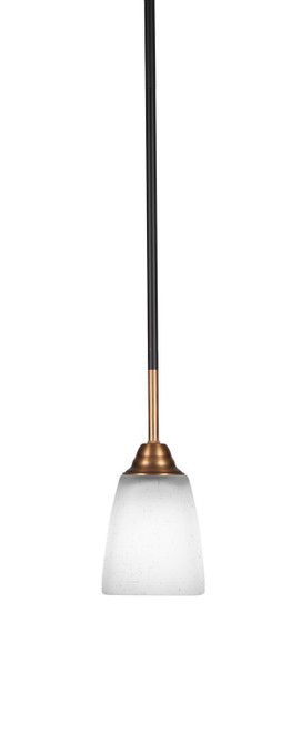 Toltec Lighting - 3401-MBBR-460 - One Light Mini Pendant - Paramount - Matte Black & Brass