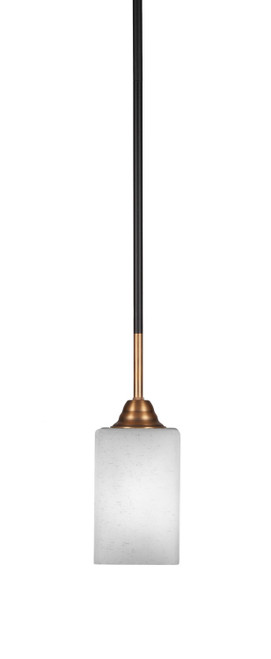 Toltec Lighting - 3401-MBBR-531 - One Light Mini Pendant - Paramount - Matte Black & Brass