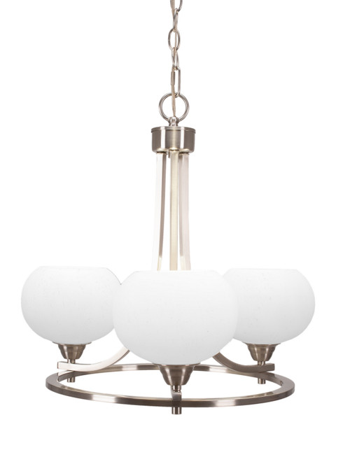 Toltec Lighting - 3403-BN-212 - Three Light Chandelier - Paramount - Brushed Nickel