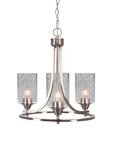 Toltec Lighting - 3403-BN-3002 - Three Light Chandelier - Paramount - Brushed Nickel