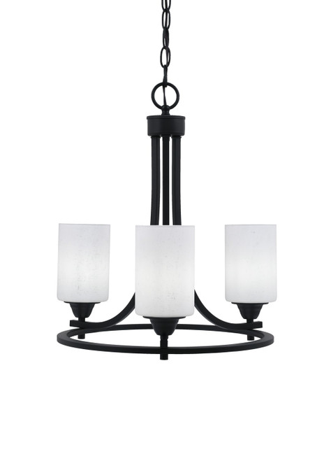 Toltec Lighting - 3403-MB-310 - Three Light Chandelier - Paramount - Matte Black