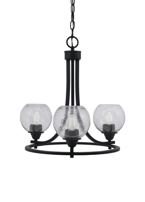 Toltec Lighting - 3403-MB-4102 - Three Light Chandelier - Paramount - Matte Black