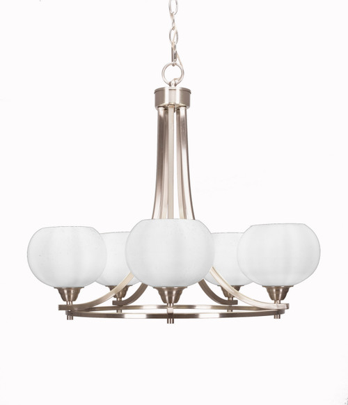 Toltec Lighting - 3405-BN-212 - Five Light Chandelier - Paramount - Brushed Nickel