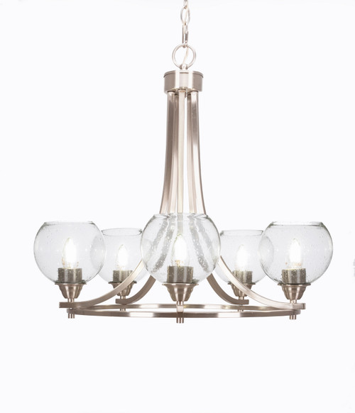 Toltec Lighting - 3405-BN-4100 - Five Light Chandelier - Paramount - Brushed Nickel