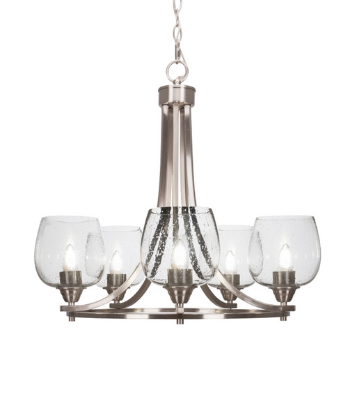 Toltec Lighting - 3405-BN-4810 - Five Light Chandelier - Paramount - Brushed Nickel