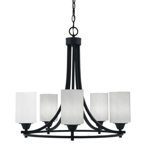 Toltec Lighting - 3405-MB-3001 - Five Light Chandelier - Paramount - Matte Black