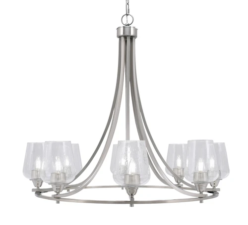 Toltec Lighting - 3408-BN-210 - Eight Light Chandelier - Paramount - Brushed Nickel