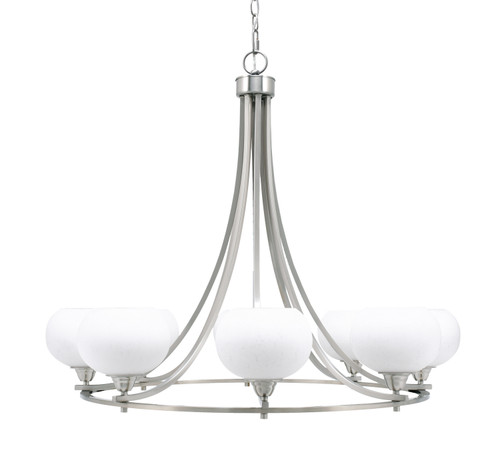 Toltec Lighting - 3408-BN-212 - Eight Light Chandelier - Paramount - Brushed Nickel