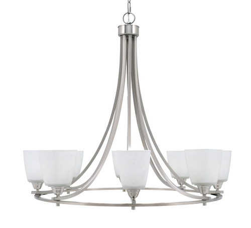 Toltec Lighting - 3408-BN-460 - Eight Light Chandelier - Paramount - Brushed Nickel
