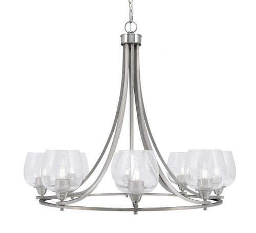 Toltec Lighting - 3408-BN-4810 - Eight Light Chandelier - Paramount - Brushed Nickel
