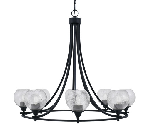 Toltec Lighting - 3408-MB-4102 - Eight Light Chandelier - Paramount - Matte Black