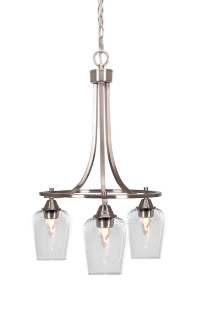Toltec Lighting - 3413-BN-210 - Three Light Chandelier - Paramount - Brushed Nickel