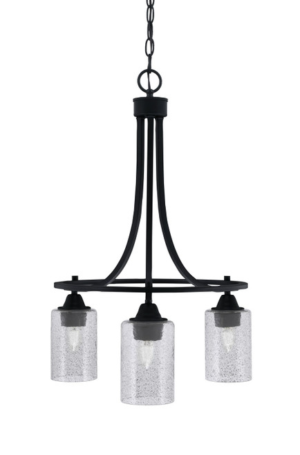 Toltec Lighting - 3413-MB-3002 - Three Light Chandelier - Paramount - Matte Black