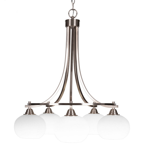 Toltec Lighting - 3415-BN-212 - Five Light Chandelier - Paramount - Brushed Nickel